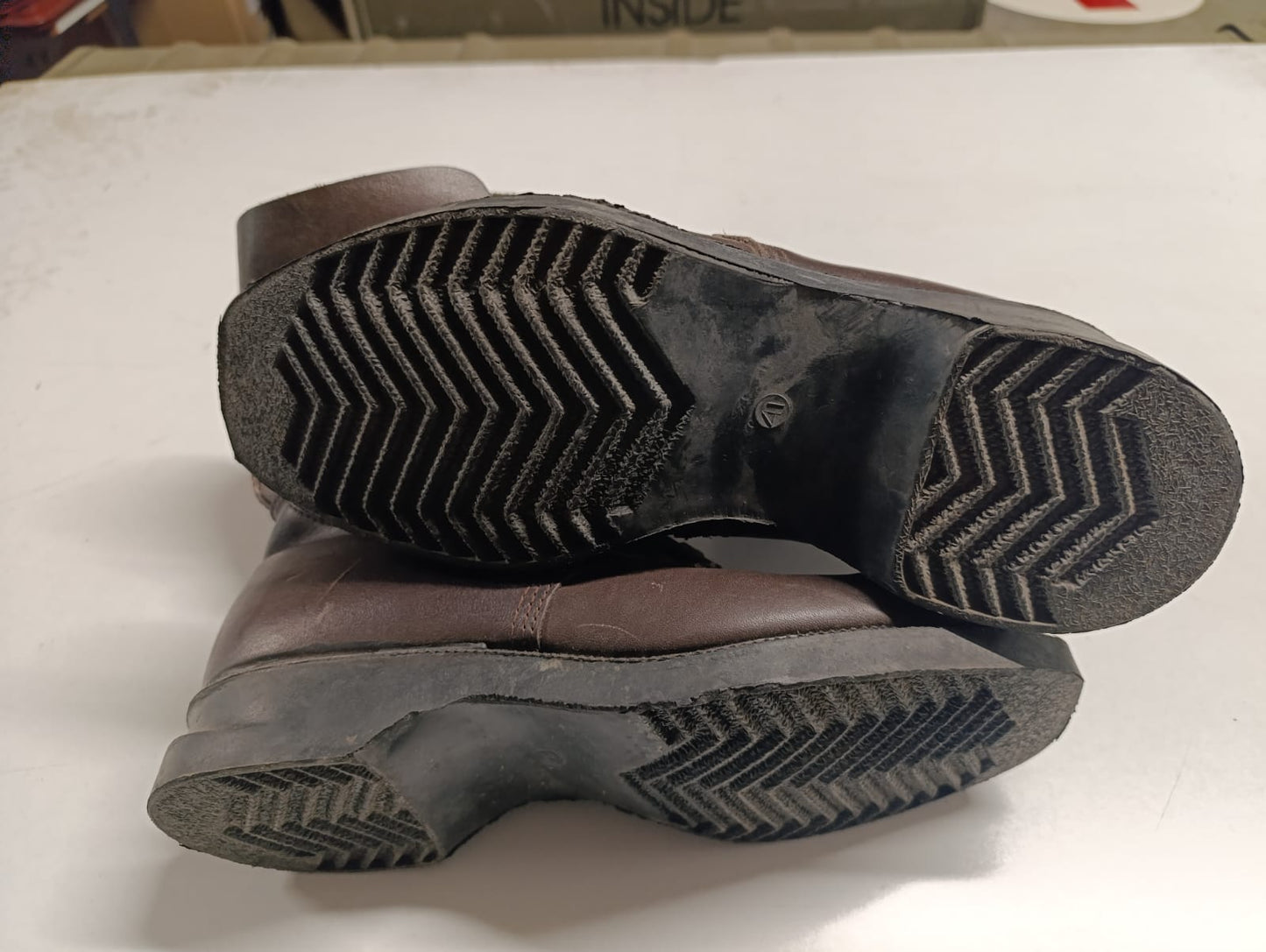 Vintage Eastern European Military Leather Boots (1970s–80s)