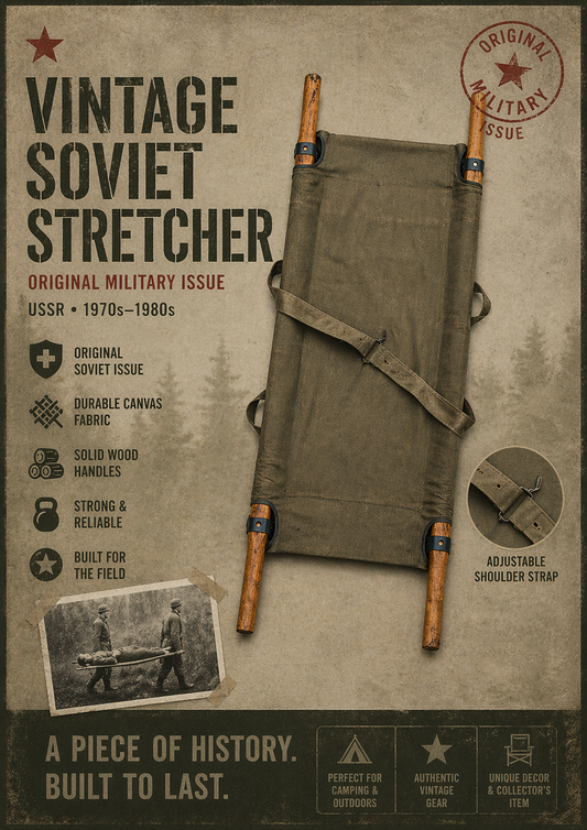 Vintage Soviet Military Stretcher (Cold War Era)