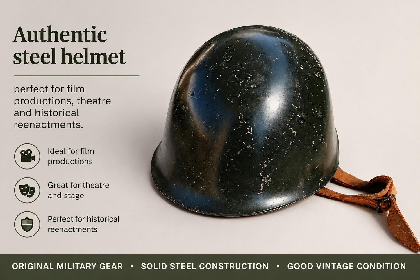 Bulgarian Military Helmet – Film Prop